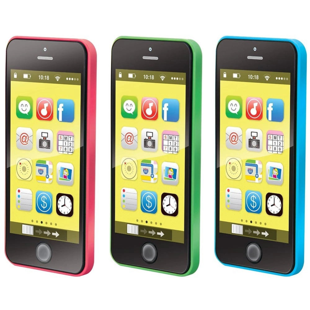 Trade Shop - Telefono Smartphone Giocattolo Musicale Bambini Melodie Colori Assortiti -