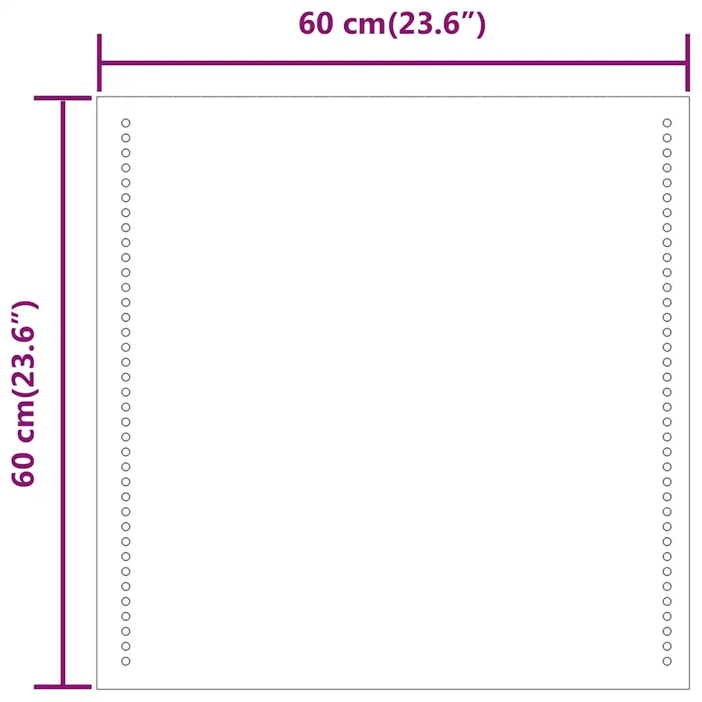 Specchio da Bagno con Luci LED 60x60 cm cod mxl 67862
