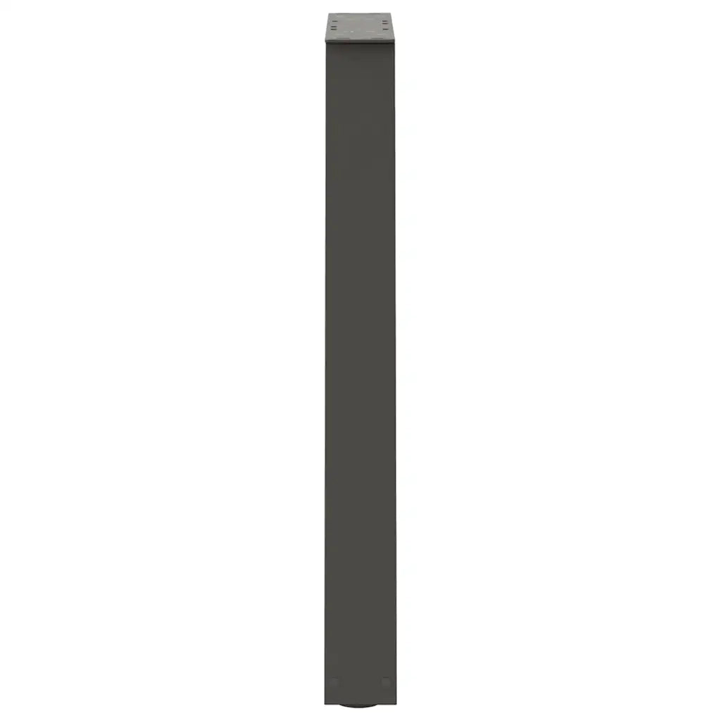 vidaXL Gambe per tavolo da pranzo a forma di V 2 pz Antracite 60x(72-73,3) cm Acciaio