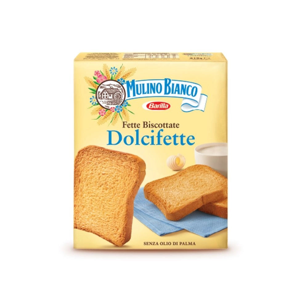 Le dolcifette mulino bianco fette biscottate confezione da 315 grammi