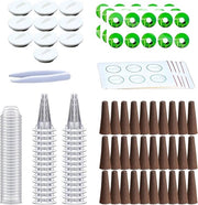 Sponze per crescita starter - 161 capsule navul per hydrocultura - riutilizzabile - per uso domestico, cucina, laboratorio