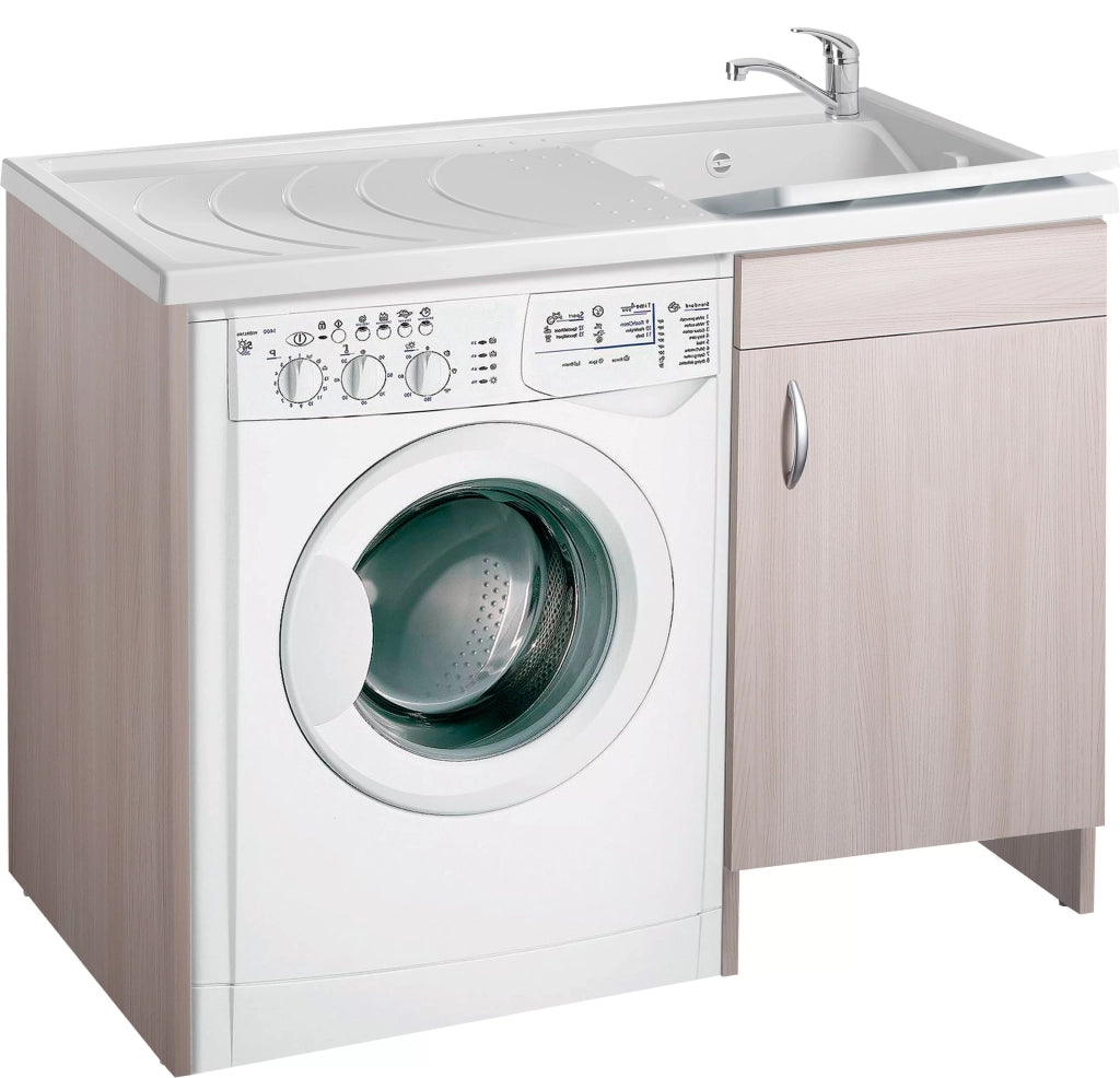 Coprilavatrice eco 109x60 colore olmo sinistro per zona lavanderia