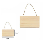 Trade Shop - Decorazione In Legno Rettangolare Da Appendere Con Corda Insegna 25x15 Cm 74204a -