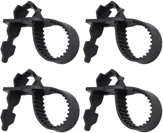 Tie di giardino 40 cm - Supporto per piante - Legaccia per piante - Antiscivolo - Nero - 4 pezzi - Legaccia per piante