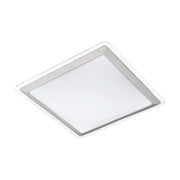 Plafoniera Classico Competa 1 Acciaio Bianco Luce Led Integrato 21W