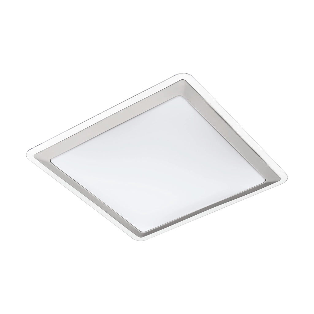Plafoniera Classico Competa 1 Acciaio Bianco Luce Led Integrato 21W