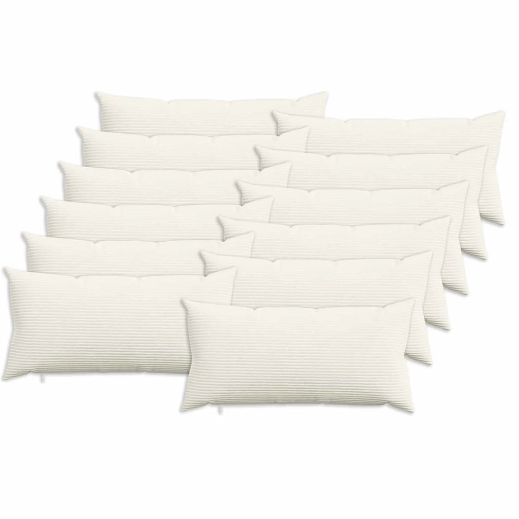 Federa 12 pcs HEERLEN Crema 40 x 80 cm corduroy 909909