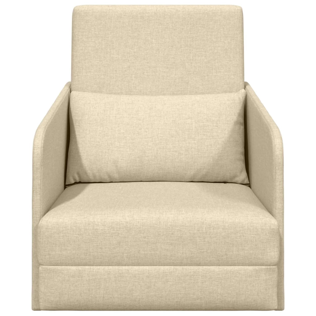Divano letto Crema 65 x 80 x 83 cm Tessuto 4106643