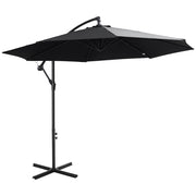 Ombrellone da giardino con manovella ¨C zephmum ¨C grigio