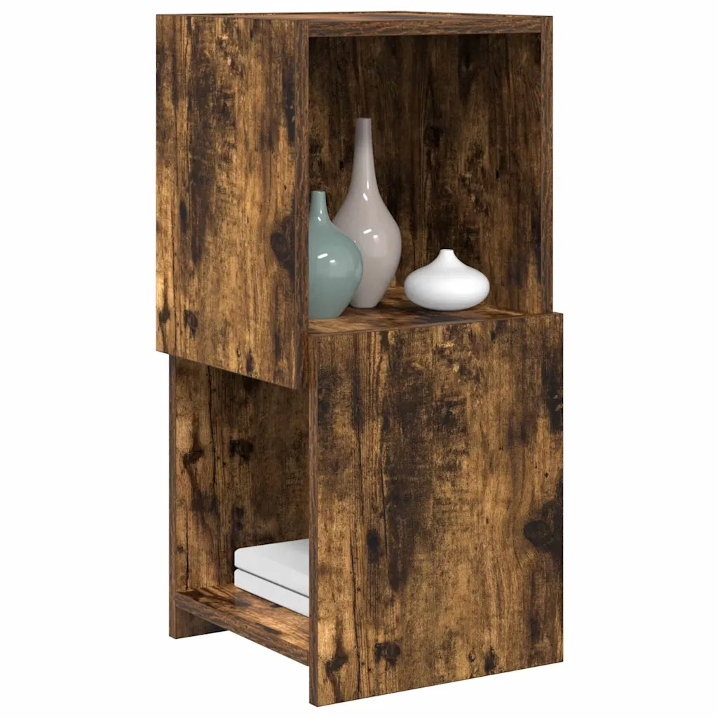 Mobile angolare Rovere fumé 30,5x30x65cm Legno multistrato