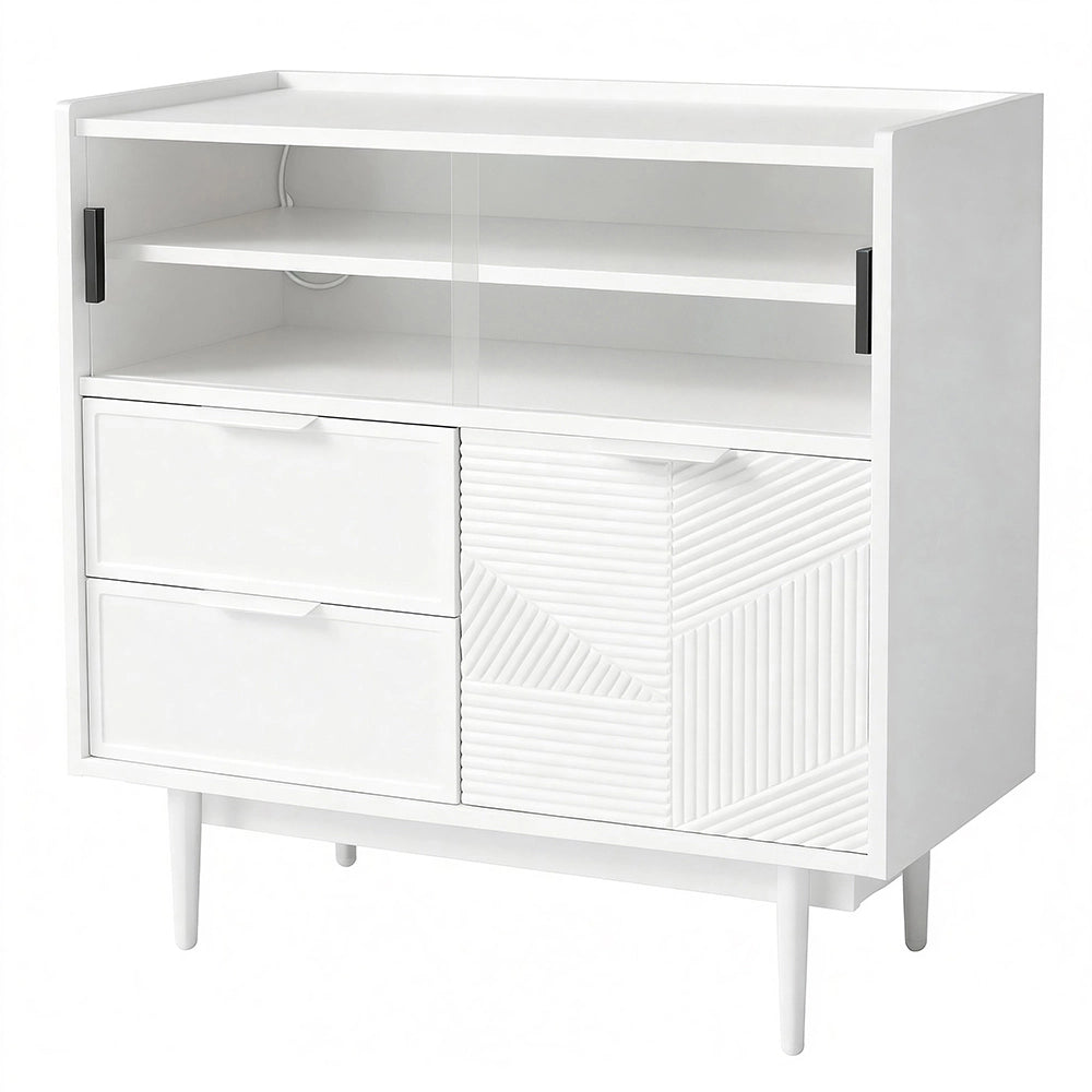 Armoire de bagno con illuminazione - Xylo - 80 cm