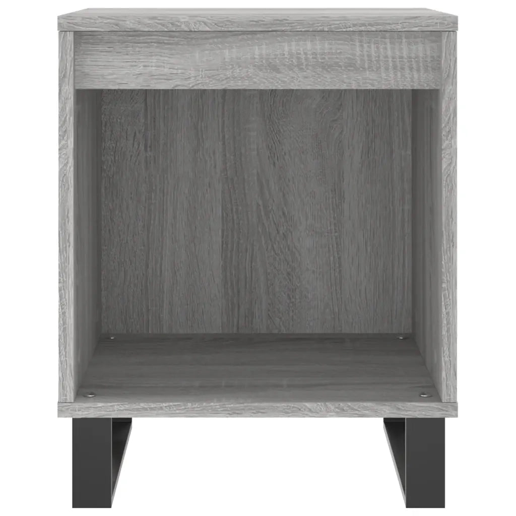 Comodini 2pz-Set di 2 Tavolino da notte Grigio Sonoma 40x35x50 cm in Legno Multistrato 677807