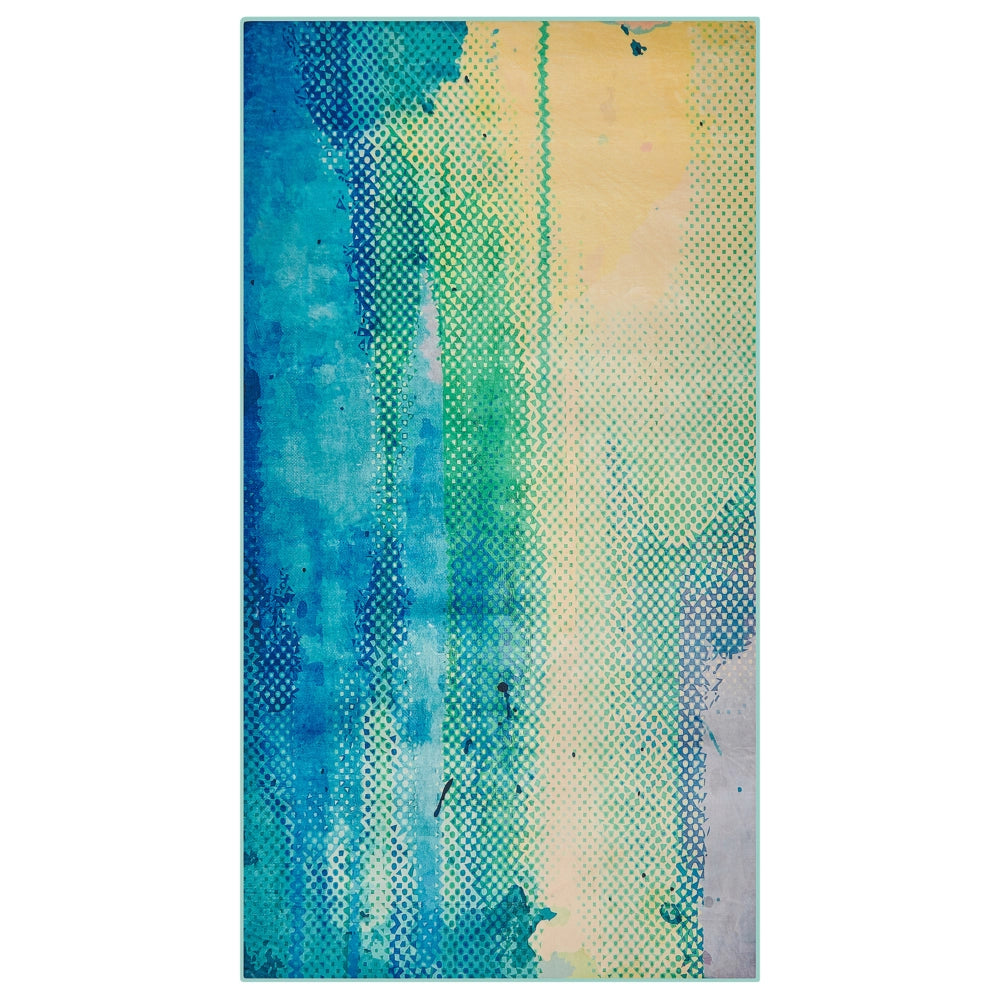 Tappeto in tessuto Multicolore 80 x 150 cm Pittura ad acquerello astratto moderno