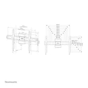 Neomounts wl30s-910bl16 supporto tv per colonna 40-75" - fisso - bloccabile - diam. 25-100 cm - verticale
