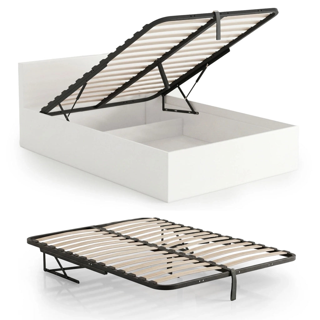 Rete Letto in Metallo con Pistoni a Gas 28 Doghe Divisibile 120x200 cm