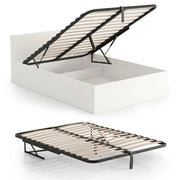 Rete Letto in Metallo con Pistoni a Gas 28 Doghe Divisibile 120x200 cm