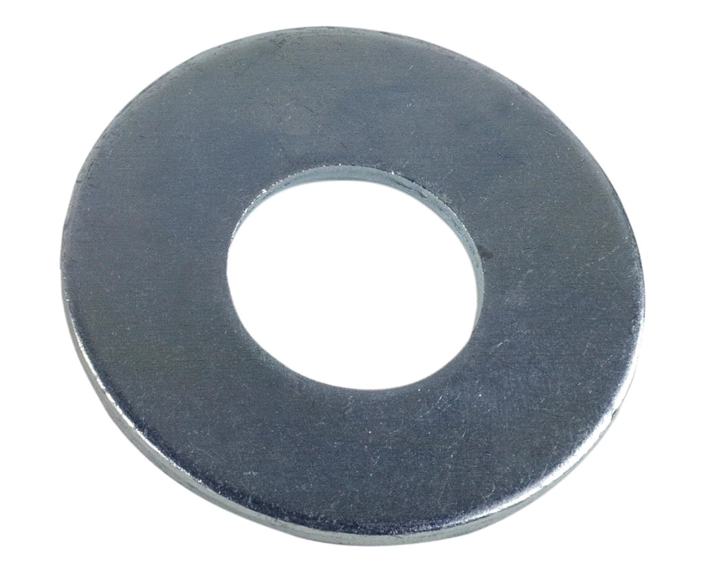 Rondella piatta larga zincata L12, Zincato, L12, Materiale Acciaio, Standard NFE 25513, Serie larga, per rafforzare il fissaggio e distribuire il carico in modo più efficiente, Confezione da