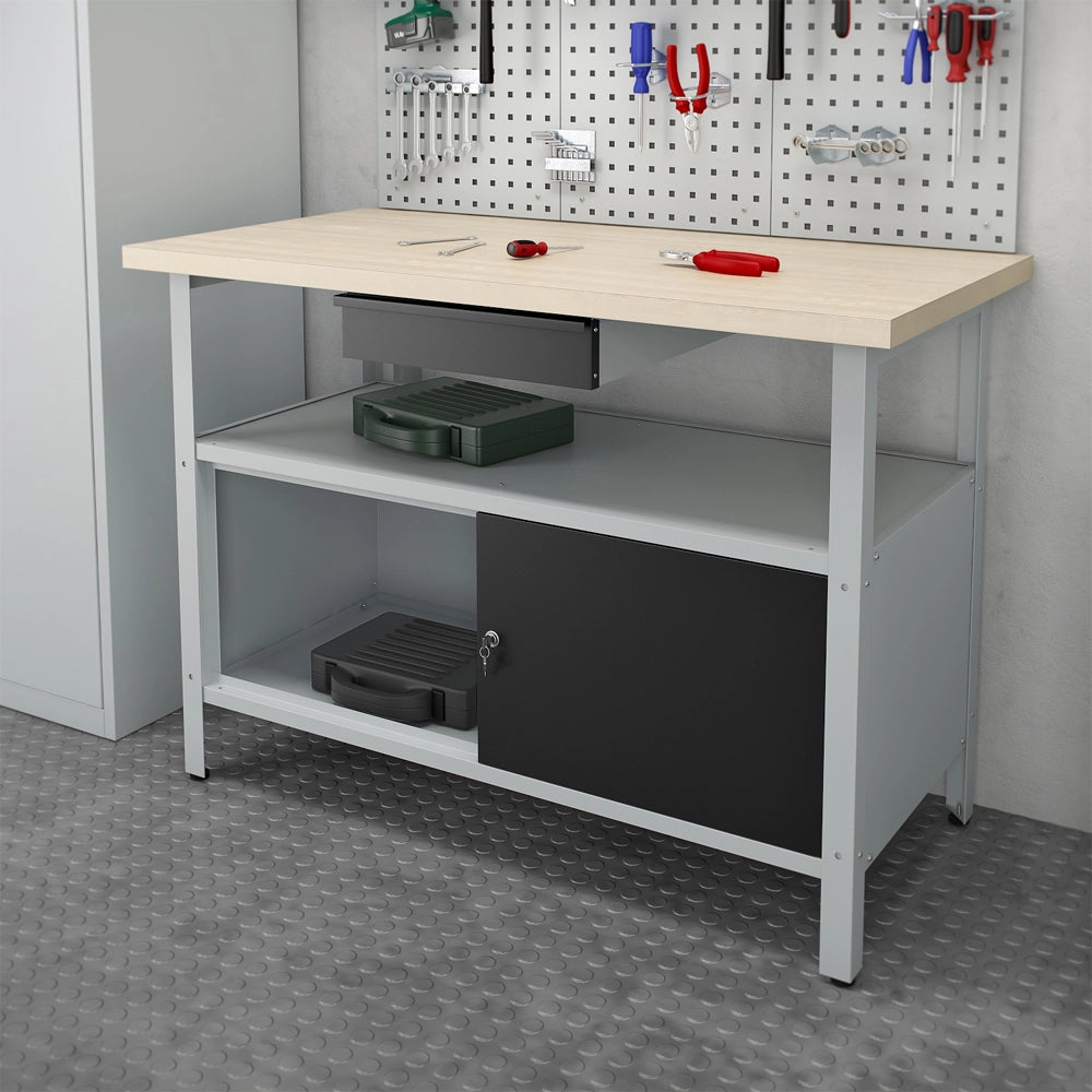 Vicco Armadio degli attrezzi Grigio 120 x 85 cm