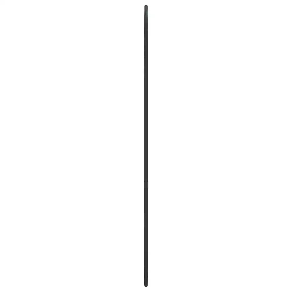 Specchio da Parete Nero 60x25 cm Ovale 348204