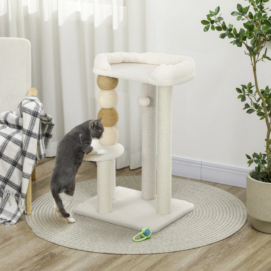 Albero per Gatti ¨C zephmum ¨C Grigio Beige 76 cm
