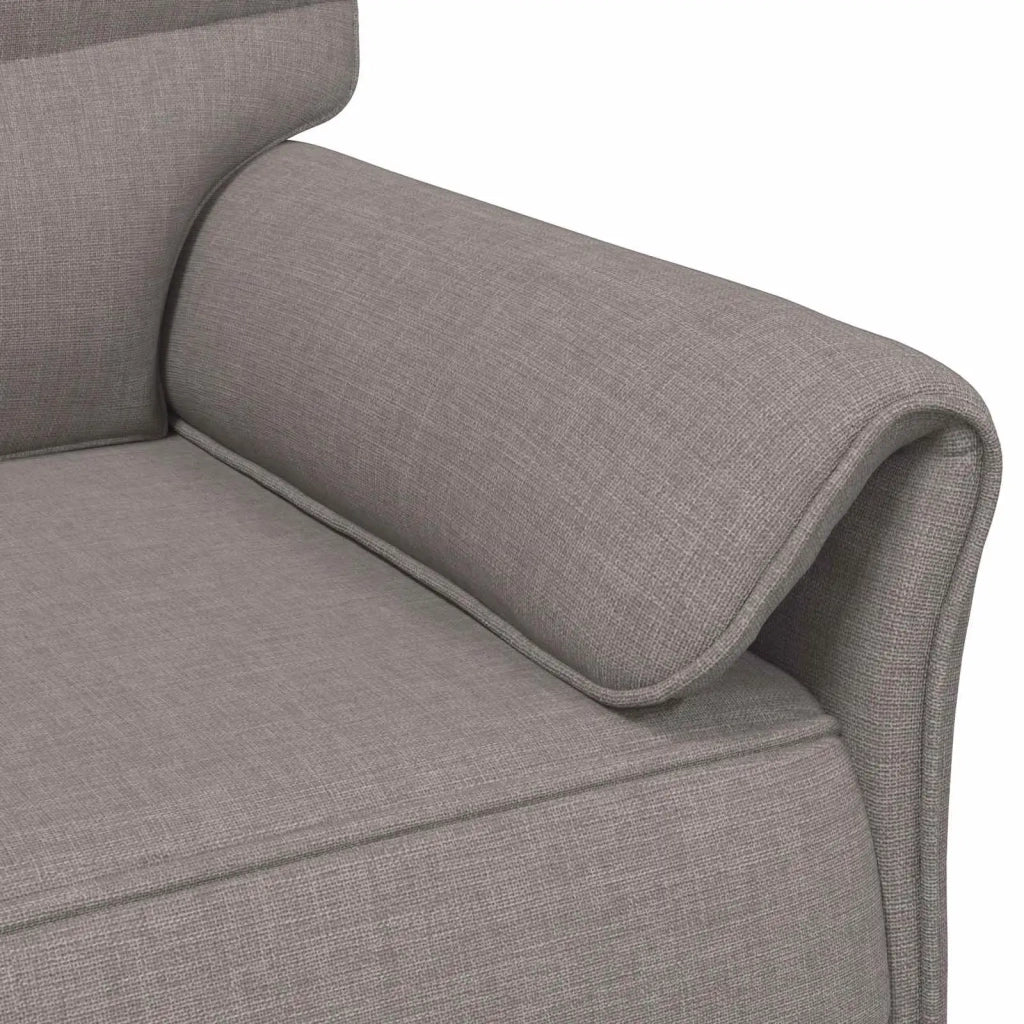 Set di divani 2 pz Tortora Tessuto 3424863