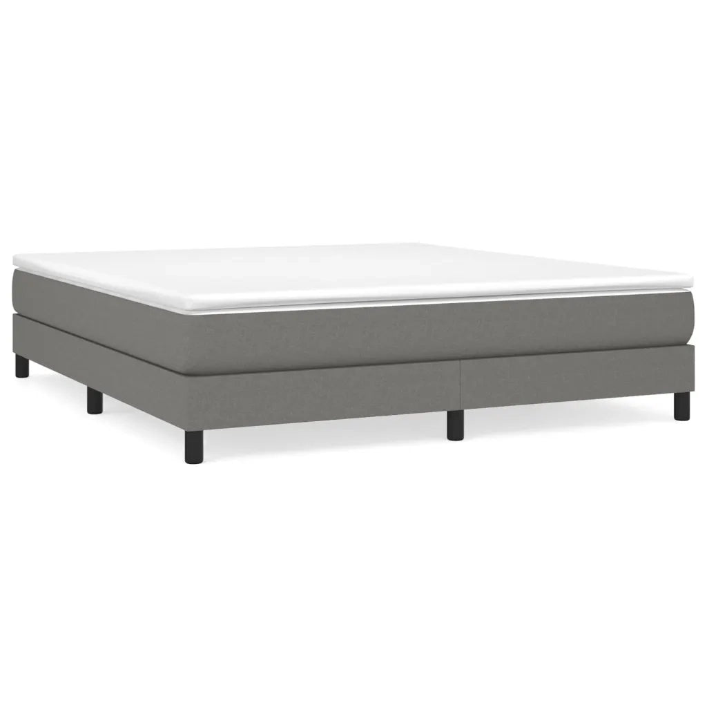 Struttura Letto a Rete a Molle Grigio Scuro 160x200 cm Tessuto 3120525