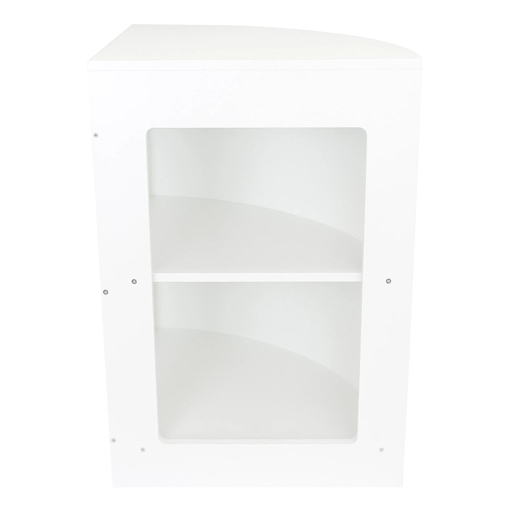 Bancone Angolare CM60 Bianco – MDF con 2 Ripiani Interni