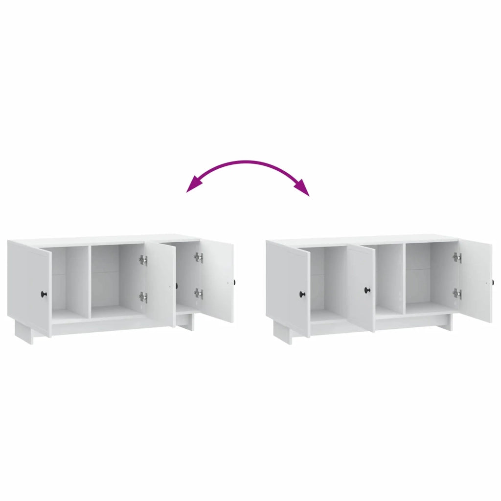 Mobile TV Bianco 99 x 34,5 x 50 cm Legno ingegnerizzato 894025