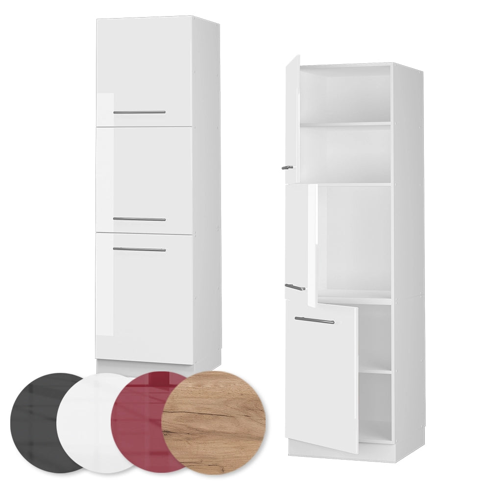 Vicco Mobile per forno da incasso Bianco lucido 60 cm