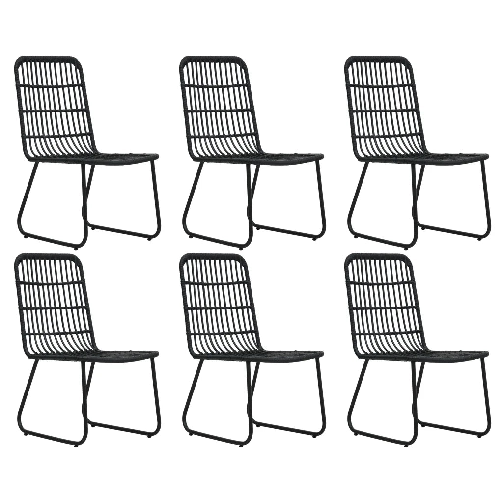 Set da Pranzo da Giardino 7 pz in Polyrattan e Vetro 3060247