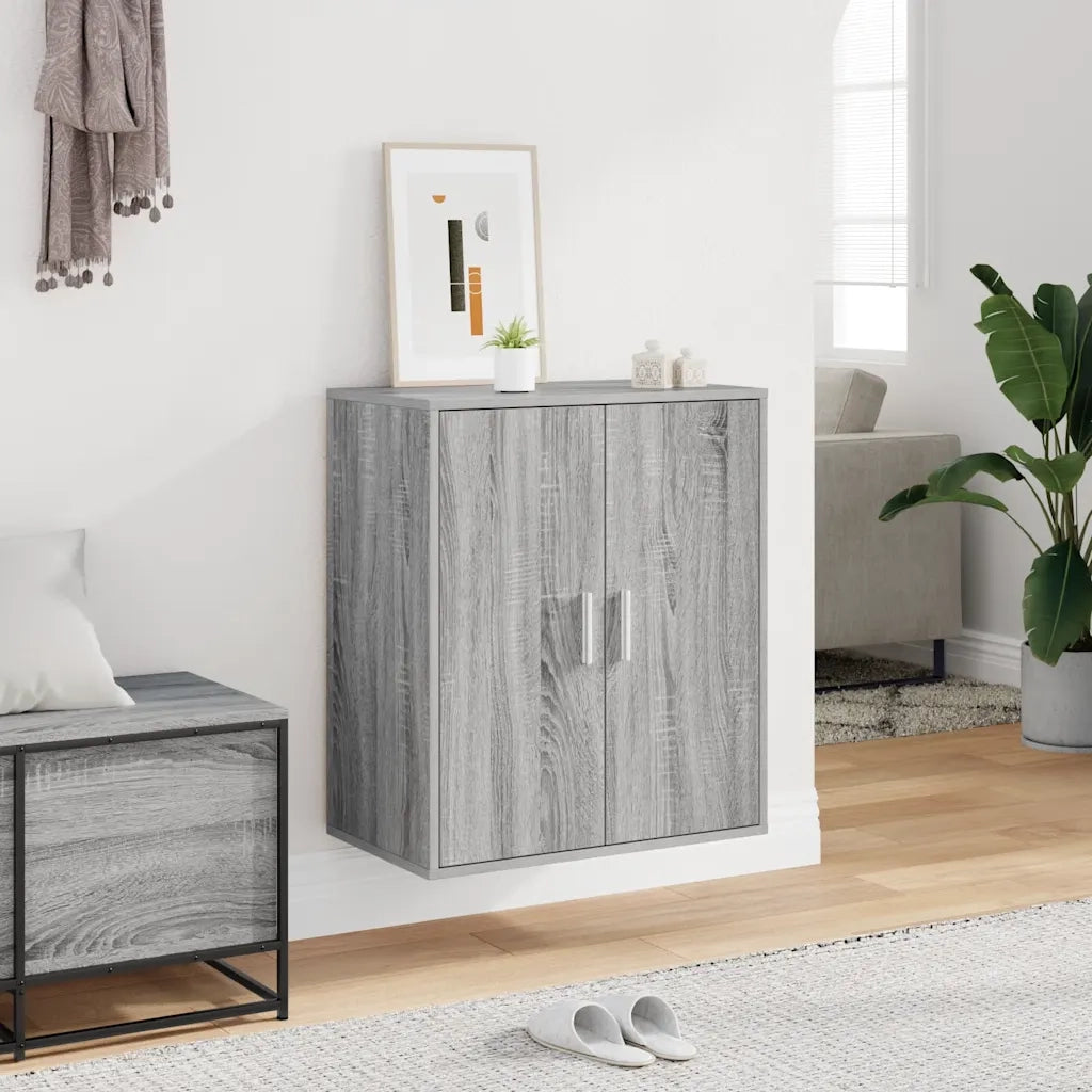 Scarpiera Grigio Sonoma 60x35x70 cm in Legno Multistrato
