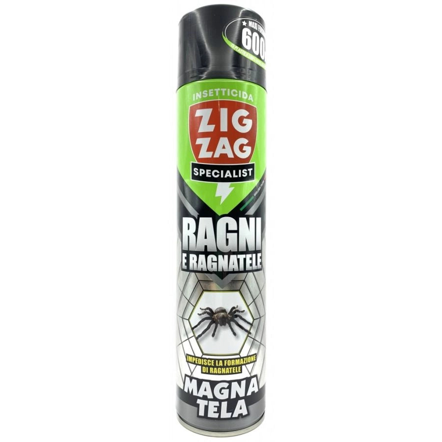 SPRAY INSETTICIDA ANTI RAGNI E RAGNATELE PER INTERNI ED ESTERNI ZIG ZAG SPECIAL