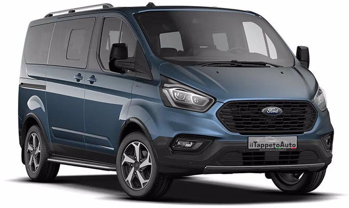 172B-408119 - Tappeto gomma baule per FORD Tourneo Custom 8/9 posti L1 dal 2018 al 2024 con riscaldamento