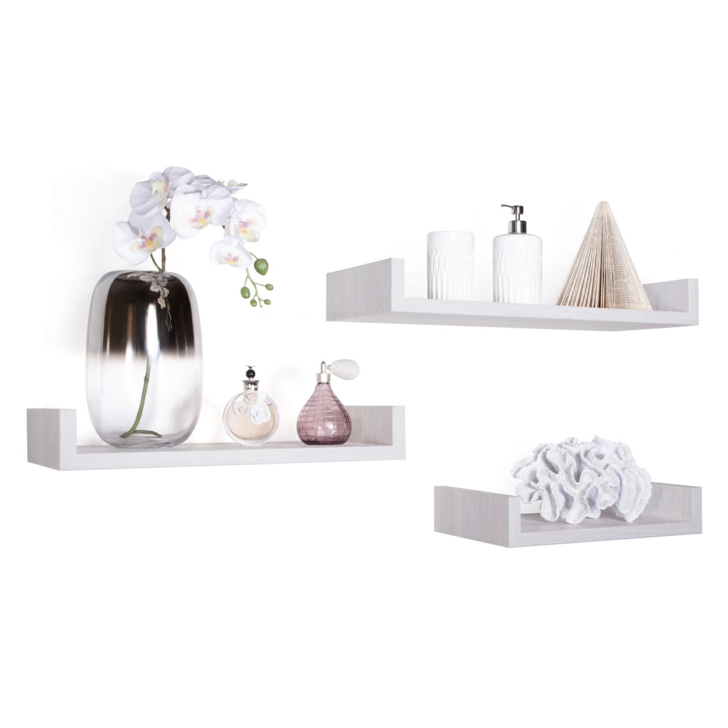 Mensole da Parete Set di 3 pz colore Rovere imperiale mod. Calamita Maxi