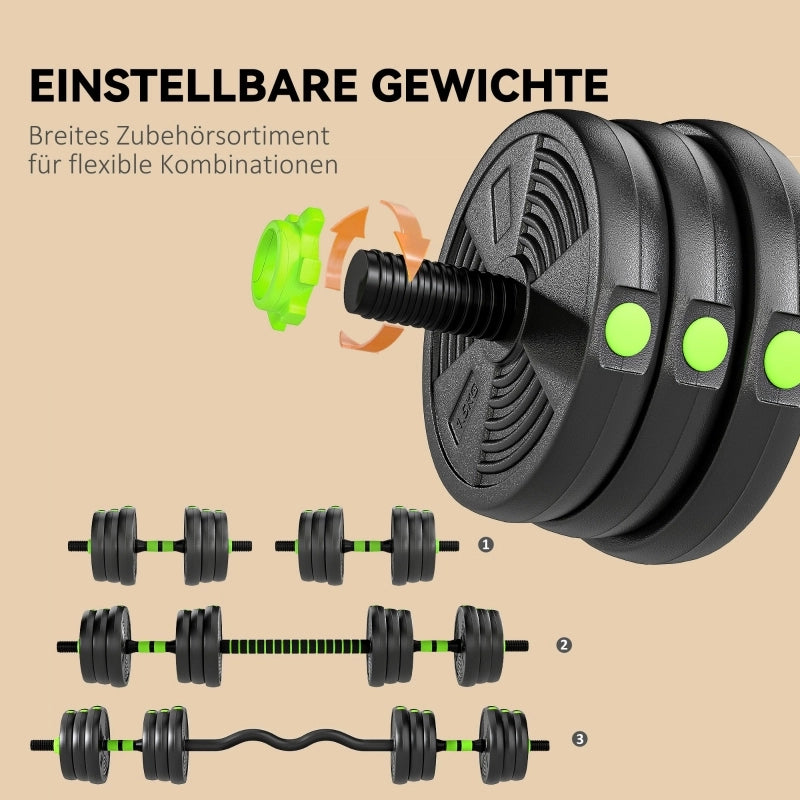 Set di manubri regolabili da 25 kg, set di manubri, bilancieri, set per allenamento con i pesi