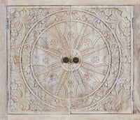 Credenza a quattro ante realizzata a mano in legno di mango