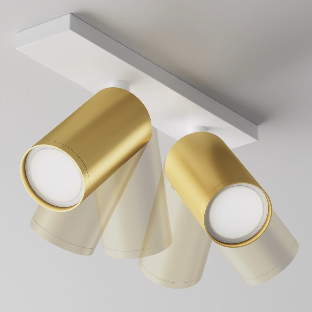 Plafoniera Maytoni Focus S 2xGU10 dimmerabile bianco-oro