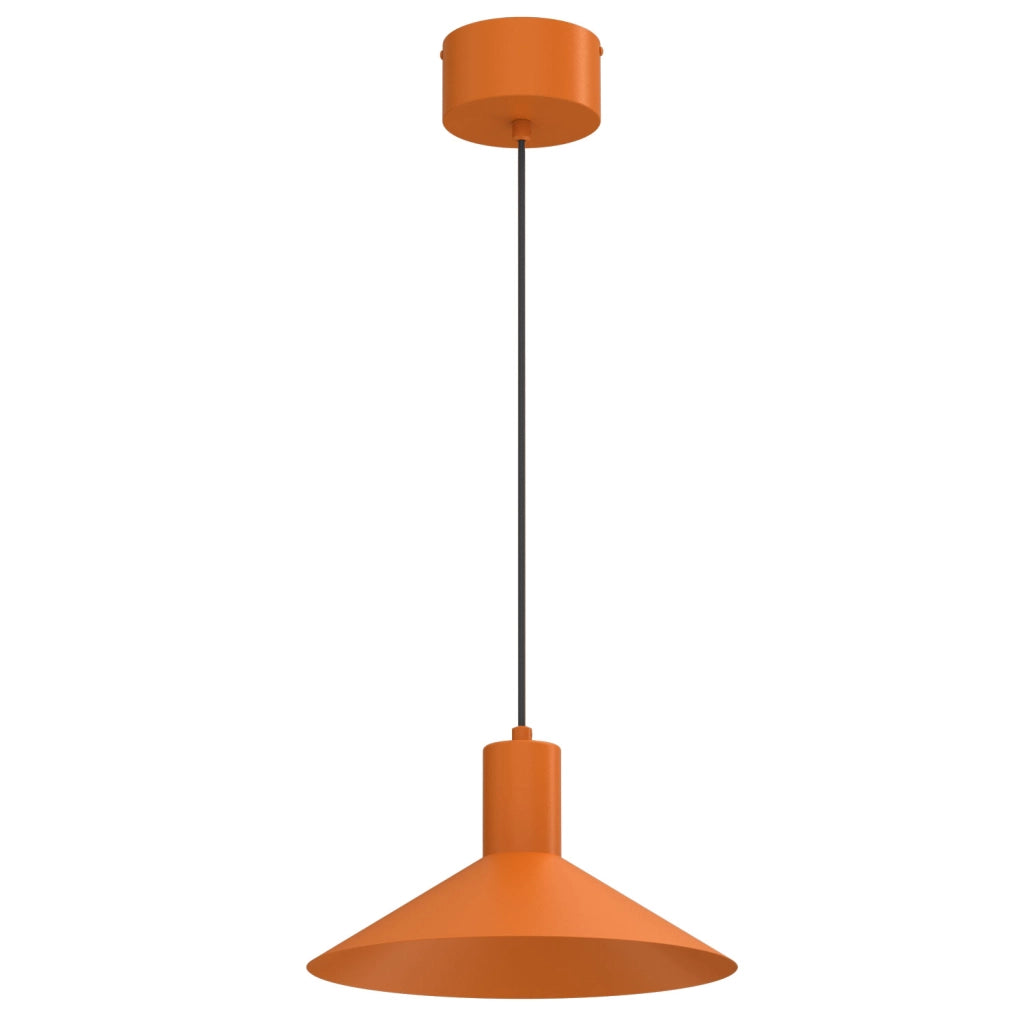 Lampada sospesa 1xGU10 metallo arancione cono IP20 Nox