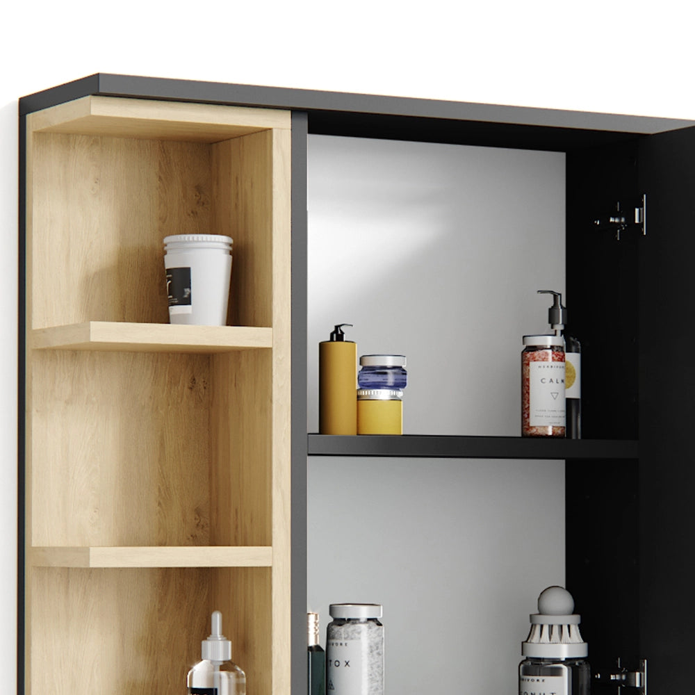 Vicco Specchio contenitore bagno Antracite 79.6 x 64 cm