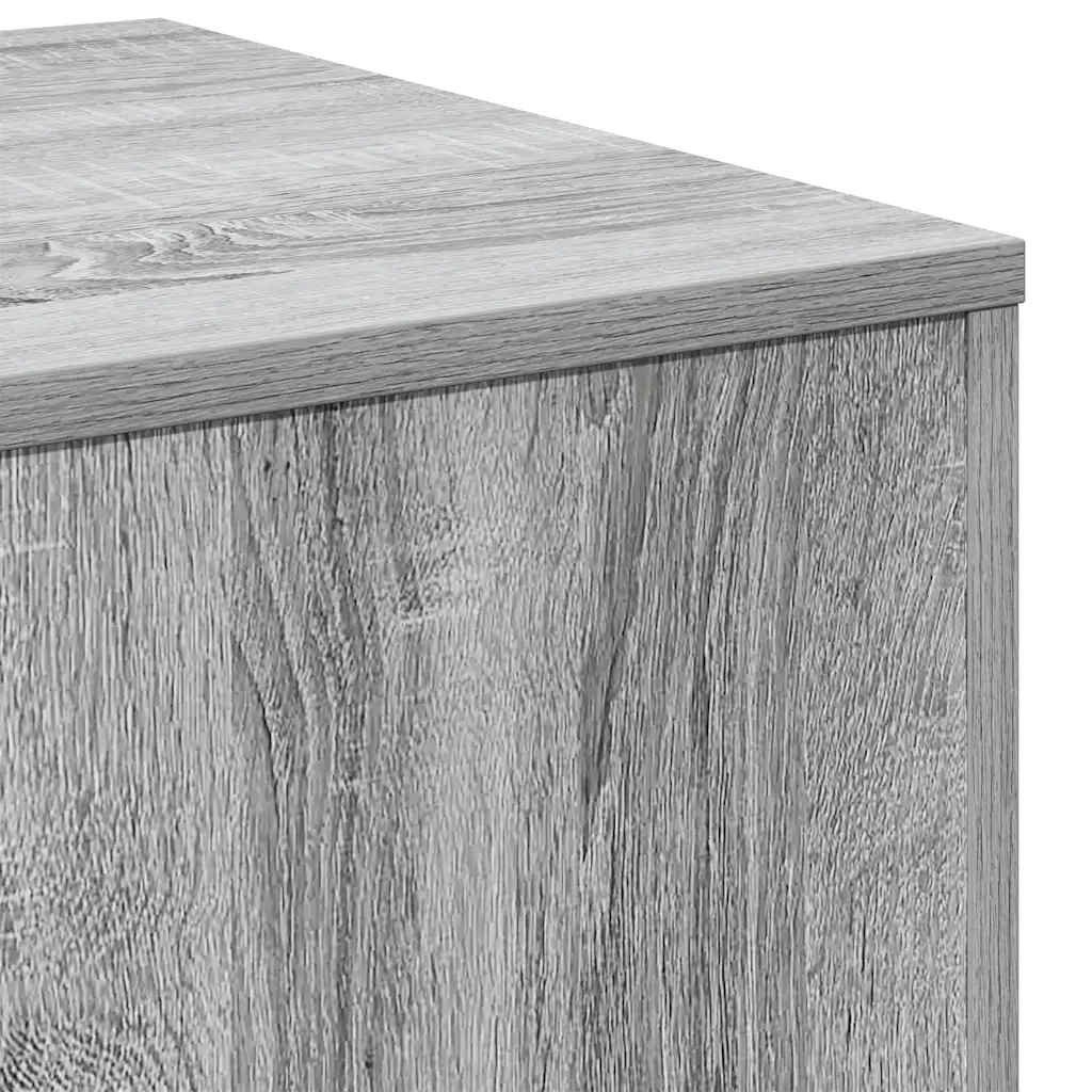 Credenze 3 pz Grigio Sonoma in Legno Multistrato