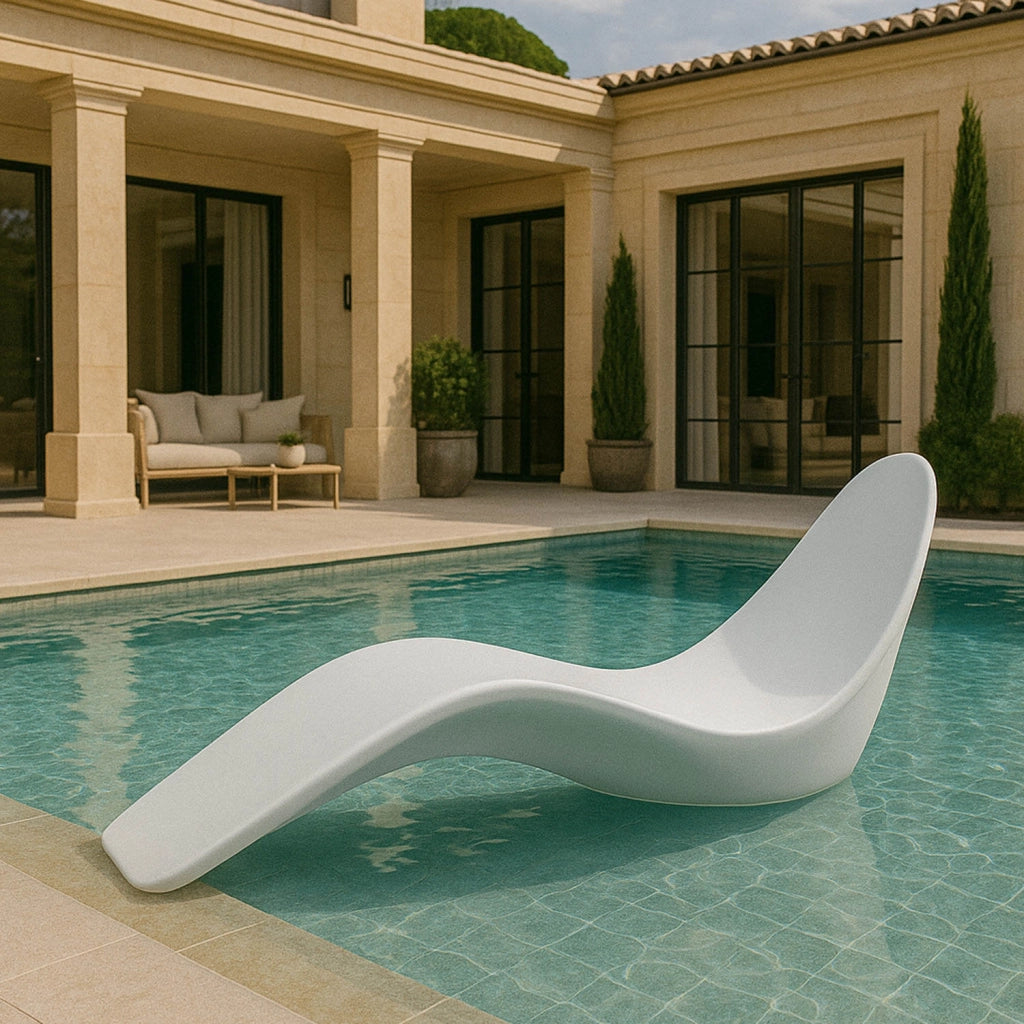 Sined Venere Chaise Longue In Vetroresina Forma Anatomica Perfetta Per Il Massimo Comfort Bianca