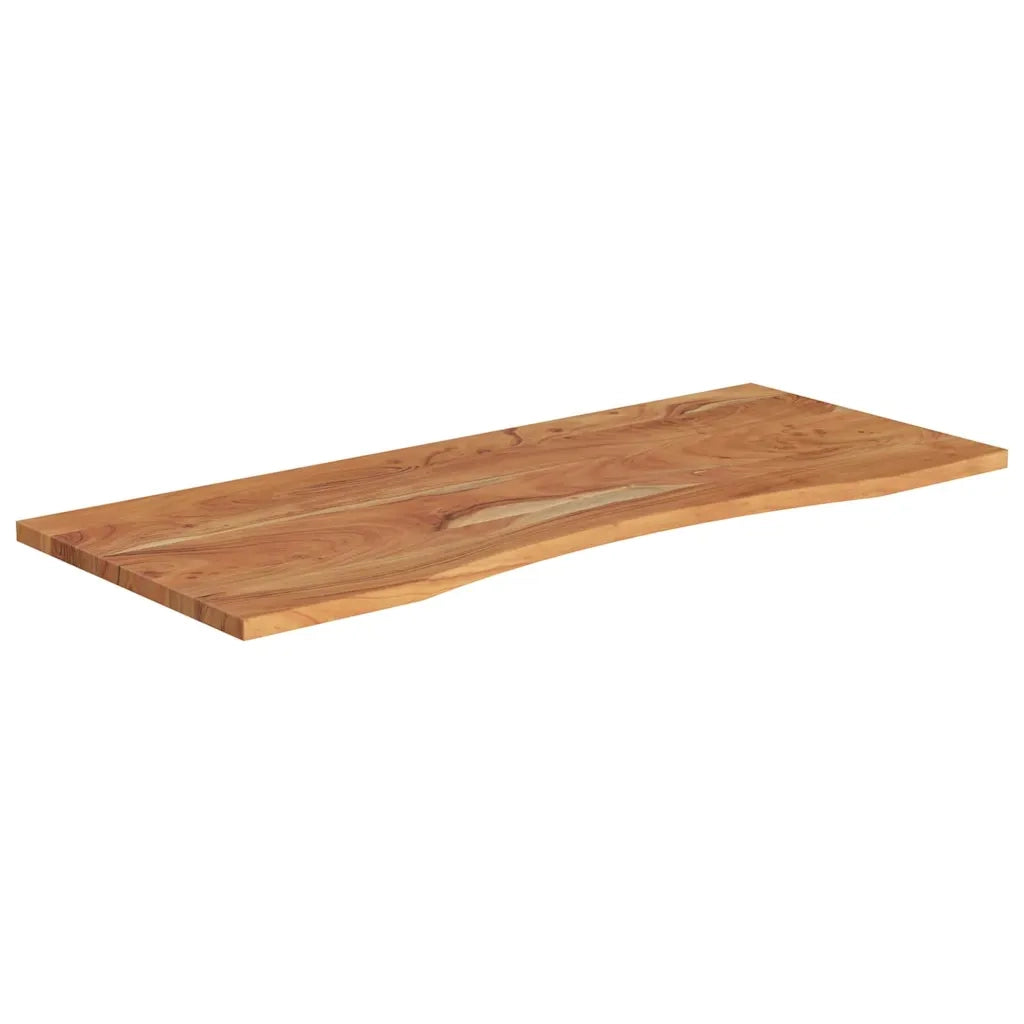Piano Scrivania 110x50x2,5cm Rettangolare Legno Massello Acacia