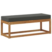 Panchina da Giardino | Panca da Giardino Naturale e Antracite 115 x 43 x 45 cm