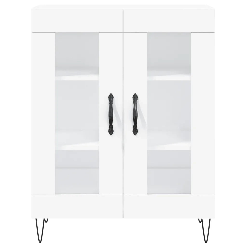 Credenza Bianca 69,5x34x180 cm in Legno Multistrato 3198305