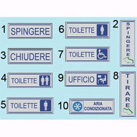 Etichette adesive segnaletiche A - 10 - Aria Condizionata Conf. 10 Pz