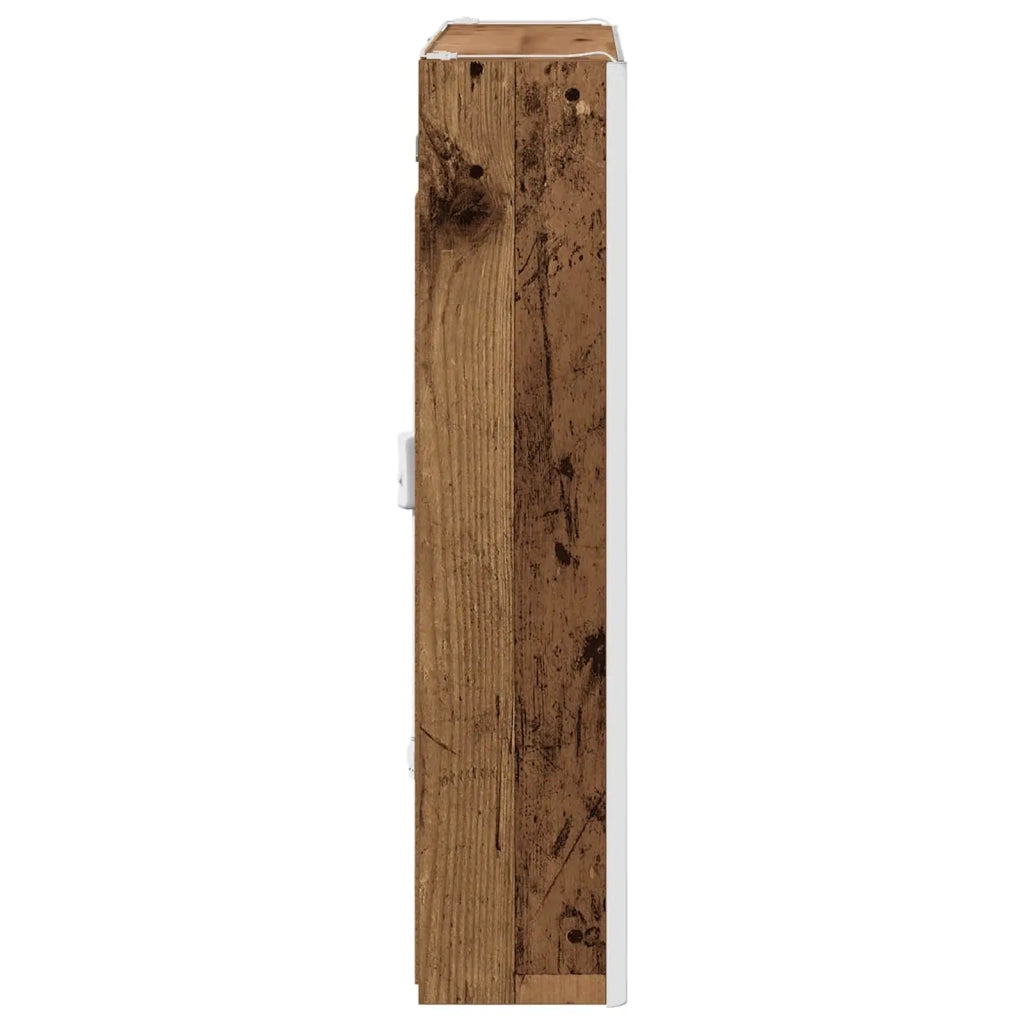 Mobiletto per specchio da bagno Legno vecchio