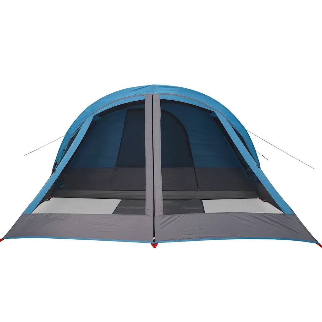 Tenda da Campeggio a Cabina per 4 Persone-Tenda per Escursionismo Blu Impermeabile 538048
