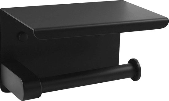 Supporto per Water di Sottopiano - Spaziale e Pratico - Acciaio Nero - 2 Opzioni di Montaggio