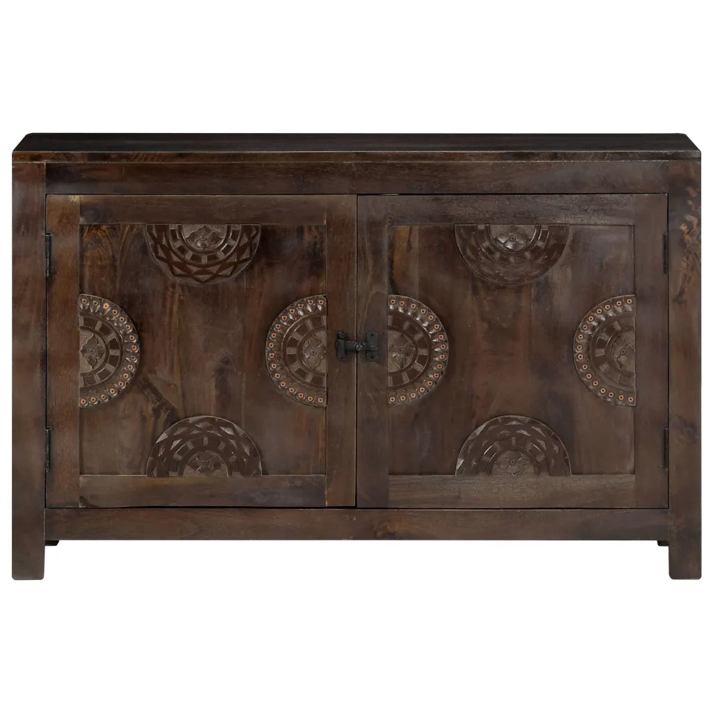 Credenza con Design Intagliato 110x35x70 cm in Legno di Mango 247765