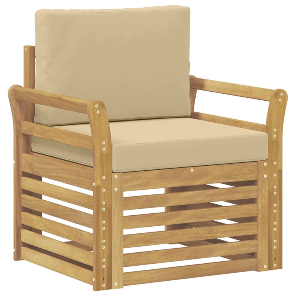 Set di divani da esterno-Sofa da giardino Poliestere Bianco 791997